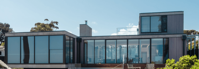 Completed bathroom – feature tile wall