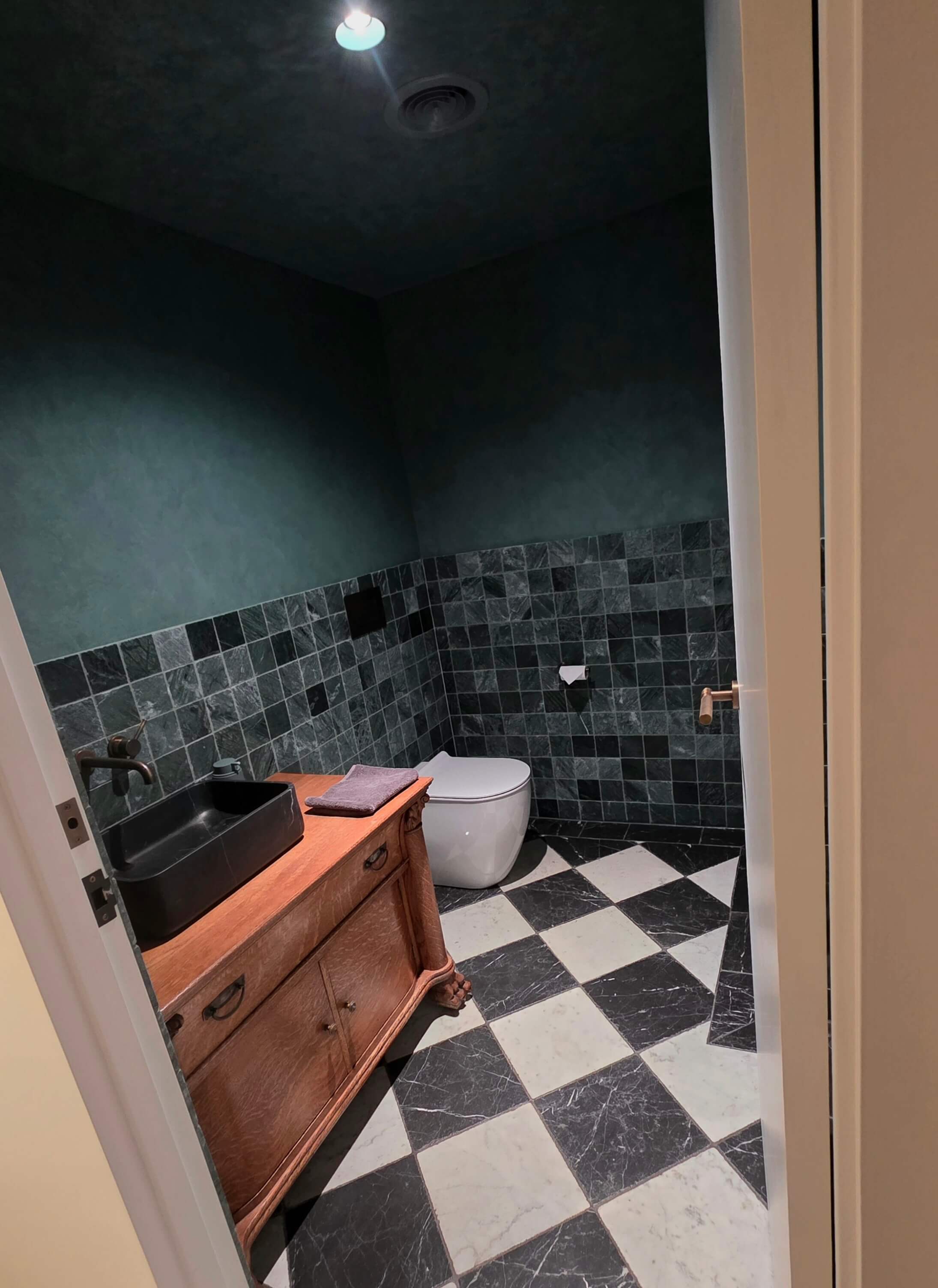 Powder Room and Hallway
