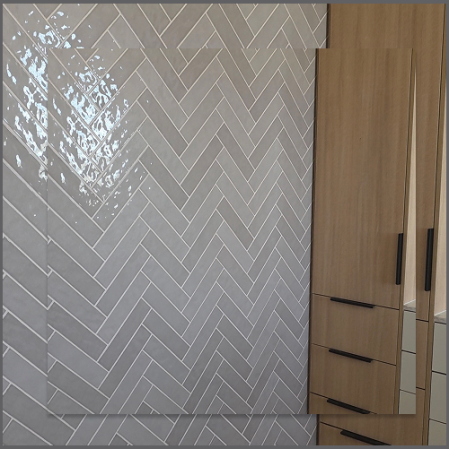 Herringbone Bathroom